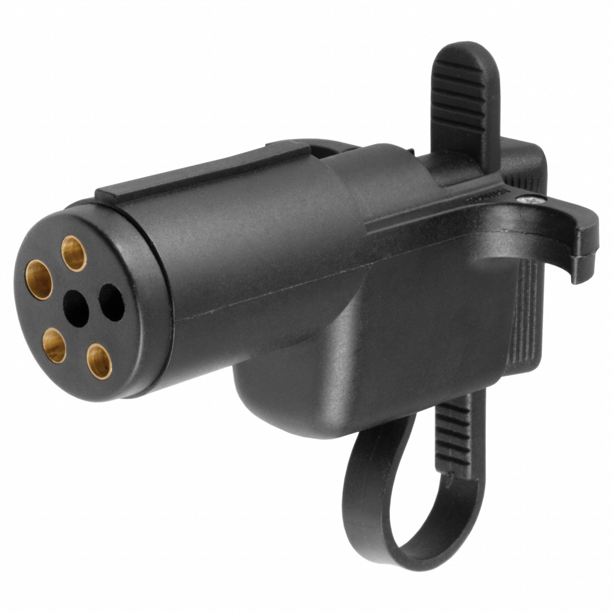 Automotive Electrical Adapter: 6-Way Round, 4-Way Flat, Plastic, 3 1/8 in Overall Lg