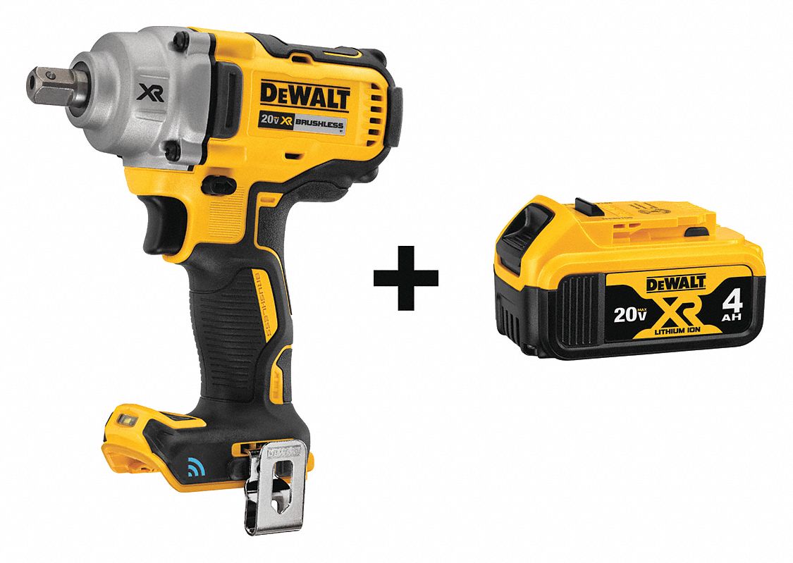 Impact Wrench: 1/2 in Drive Size, 330 ft-lb Fastening Torque, 600 ft-lb Breakaway Torque