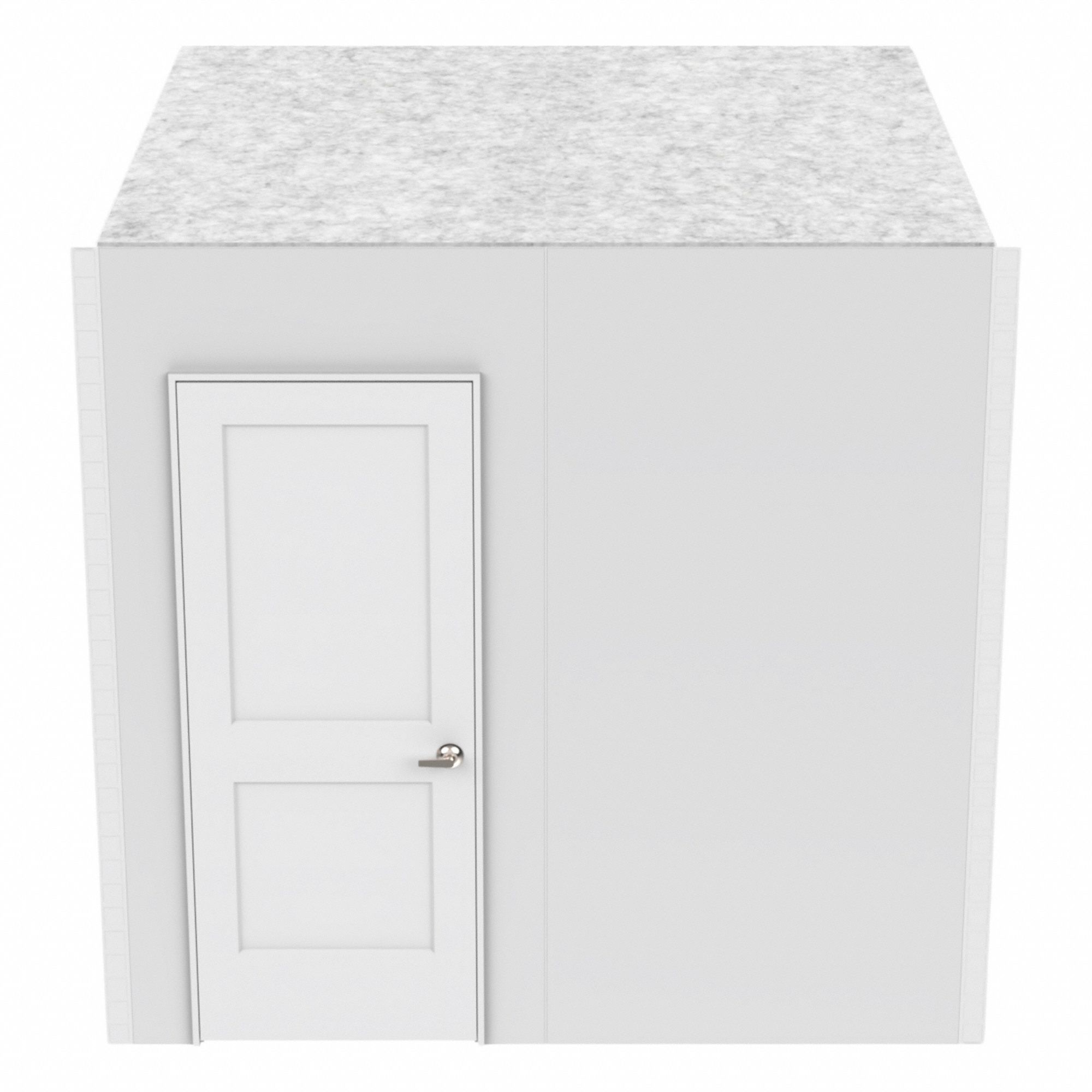 Cubicle Wall Set: 96 in Overall Ht, 48 in Overall Wd, 8 Panels, White