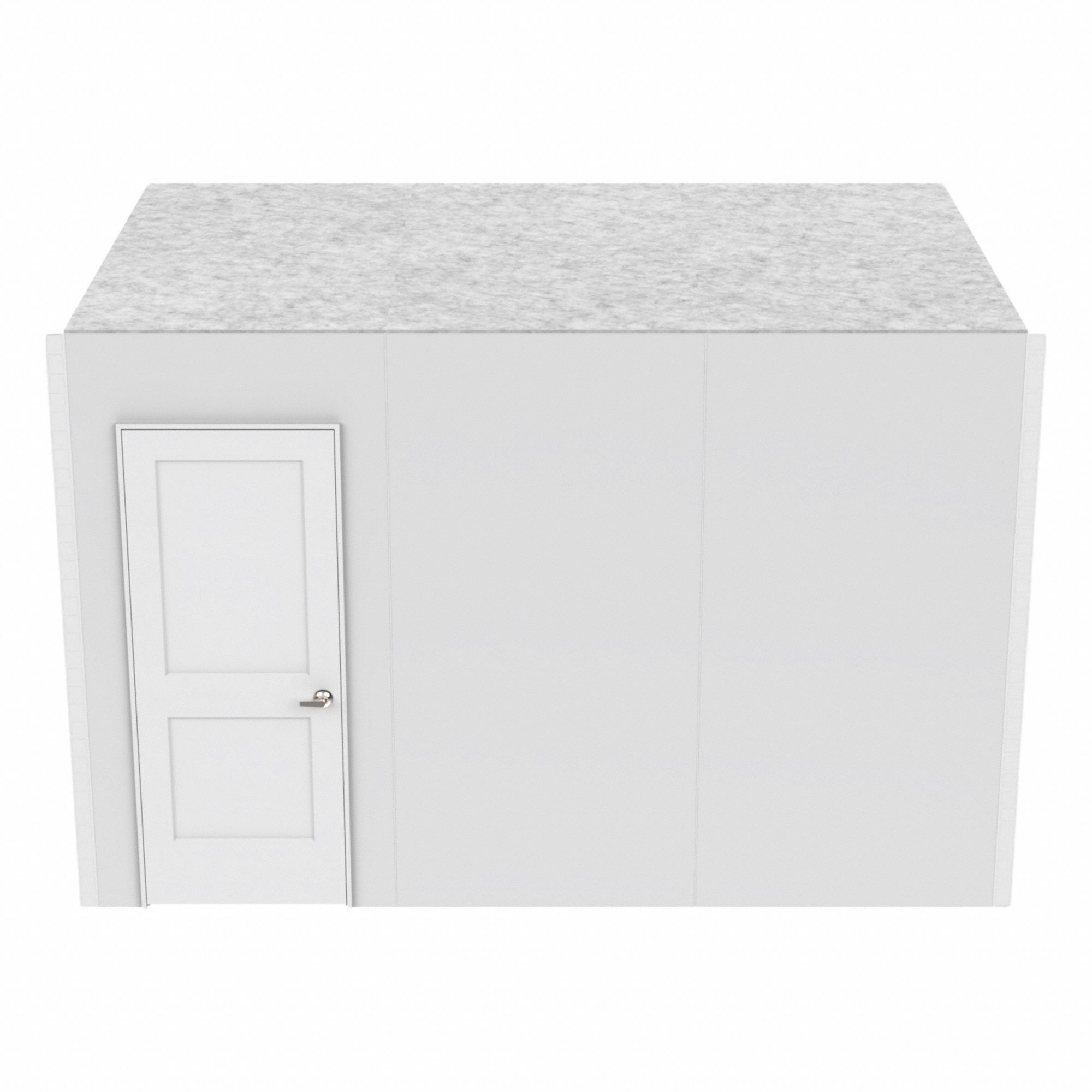 Cubicle Wall Set: 96 in Overall Ht, 48 in Overall Wd, 10 Panels, White