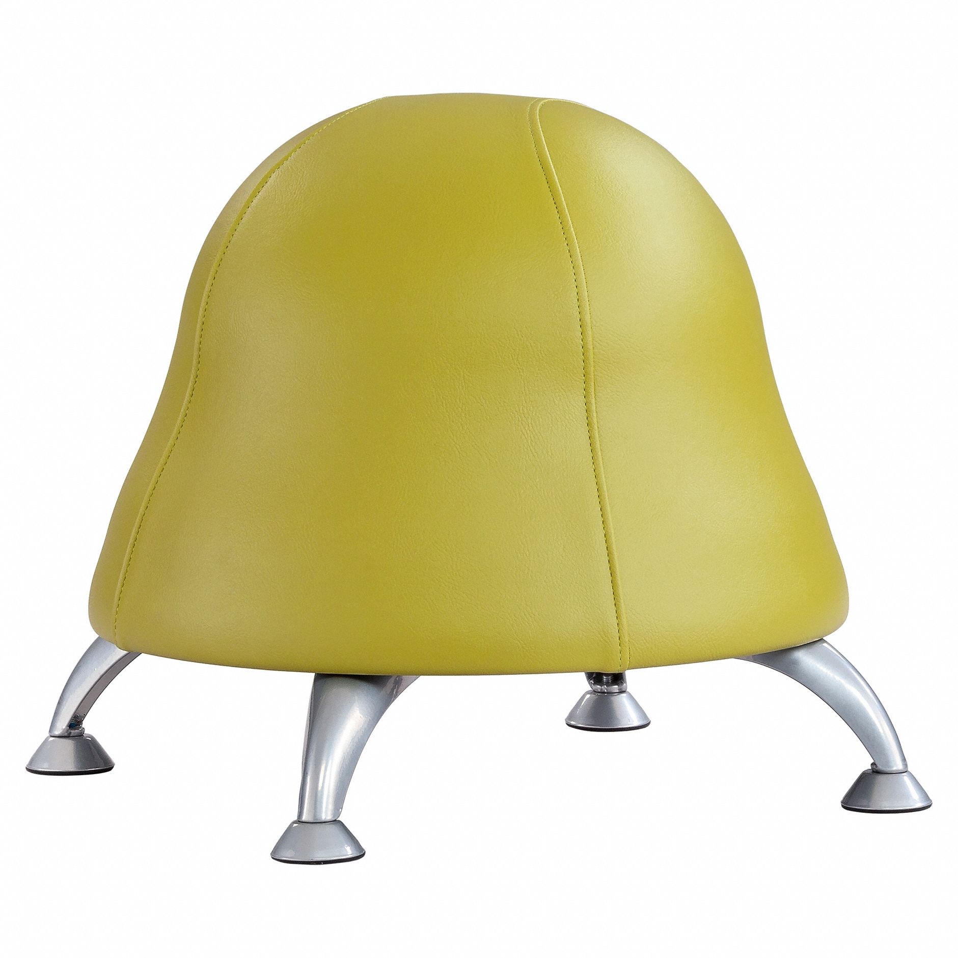 Ball Chair: 17 in Max Overall Ht, 22 1/2 in Overall Wd, Green, 12 in Seat Wd, CPSIA