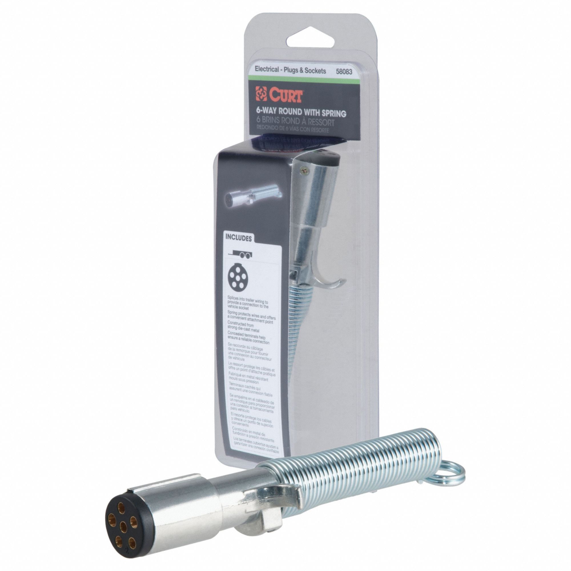 Automotive Electrical Plug: 6-Way, Plastic, Dust Cover