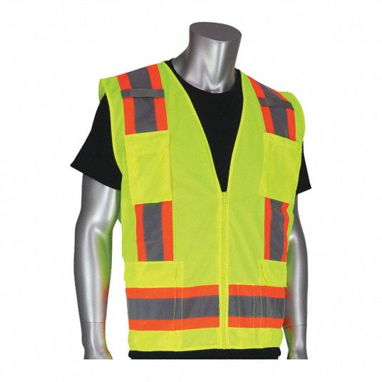 Safety Vest Hi Vis Yellow Mesh 3xl Grainger 7388