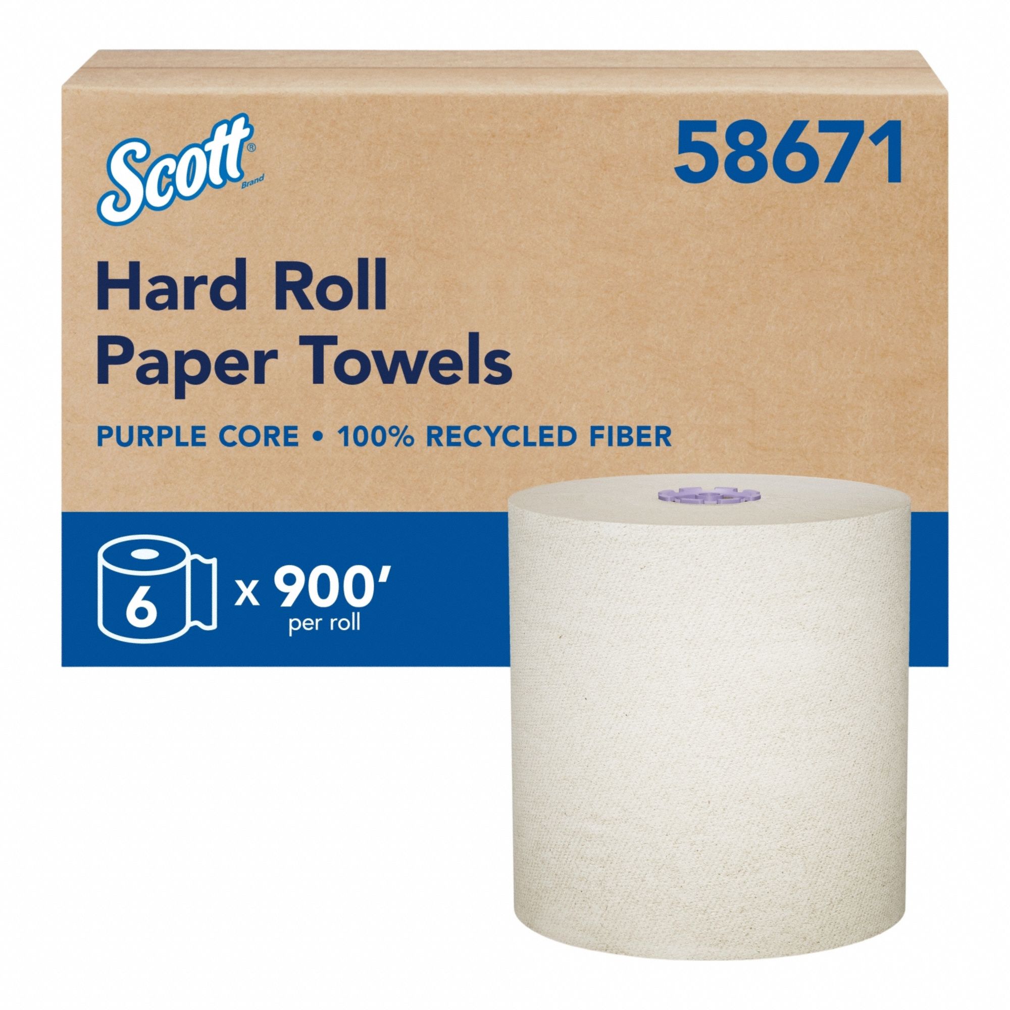 Paper Towels Brown Recycled Fiber PK6