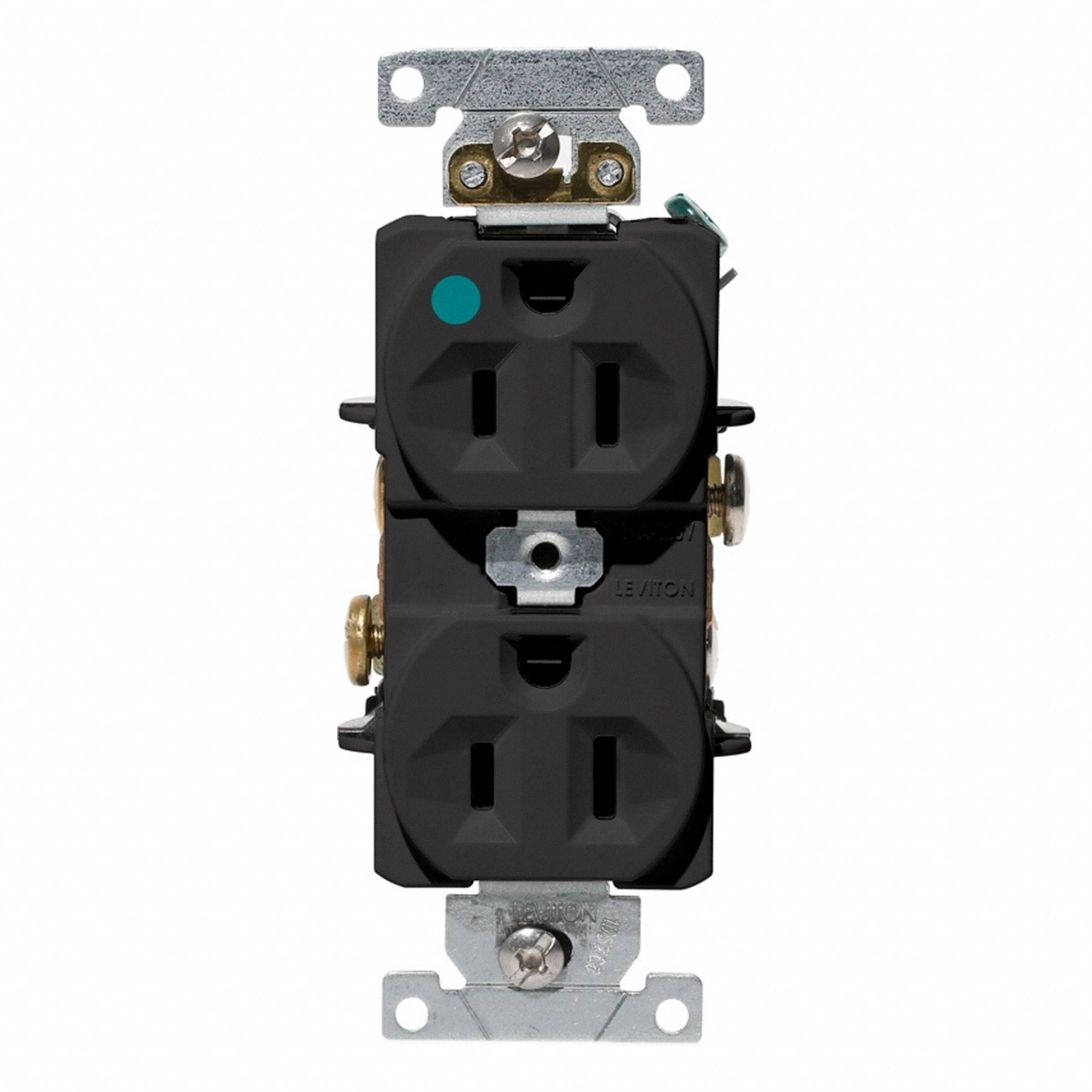 Dup HG 15A 125V Self-Gr Blk