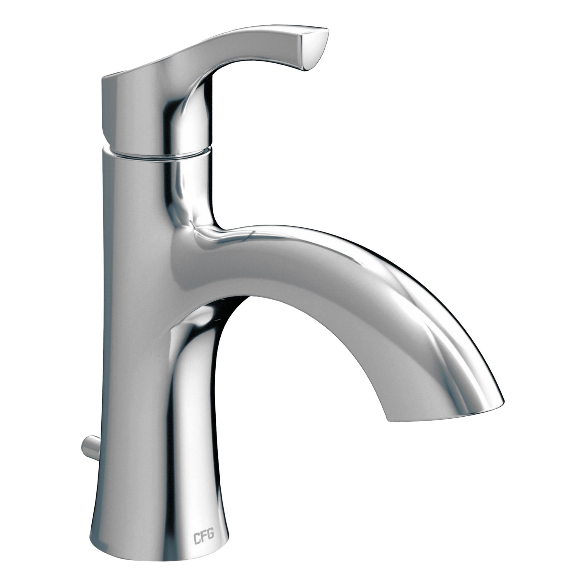 Bathroom Faucet: 58910, Metal, Chrome Finish, 1.2 gpm Flow Rate, Single-Post, Arc, Lever