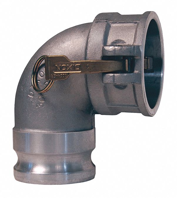 Cam/Groove 90 Adapter, Couplr Elbow, AL, 2"