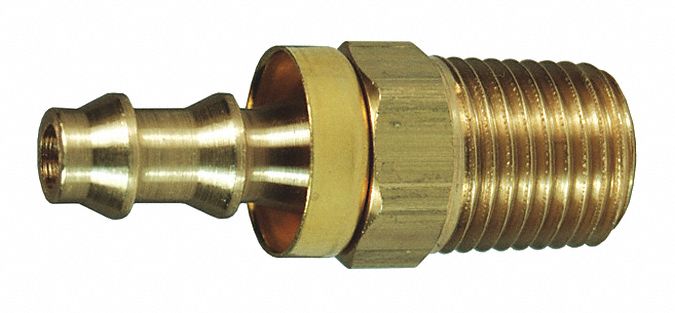 MNPT, 1/4"xPushon Hose,