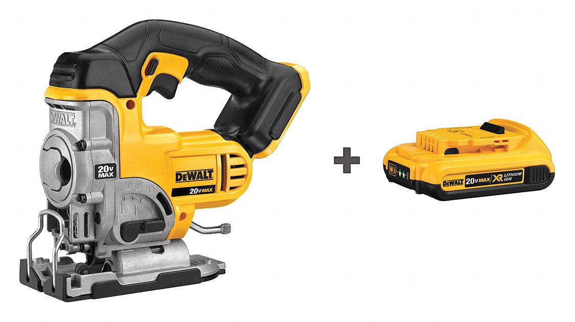 DEWALT Jig Saw, 20V DC, Top Handle, Blade Shank Type TShank 58JL61