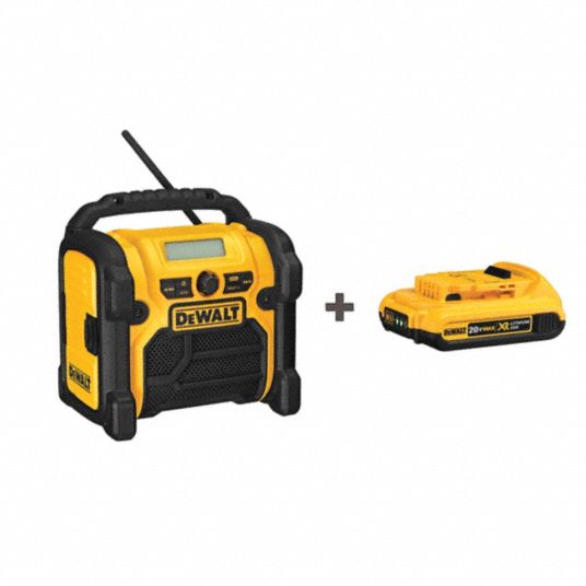 DEWALT, Radio, 20V MAX*, Radio Kit - 58JL72|DCR018/DCB203 - Grainger