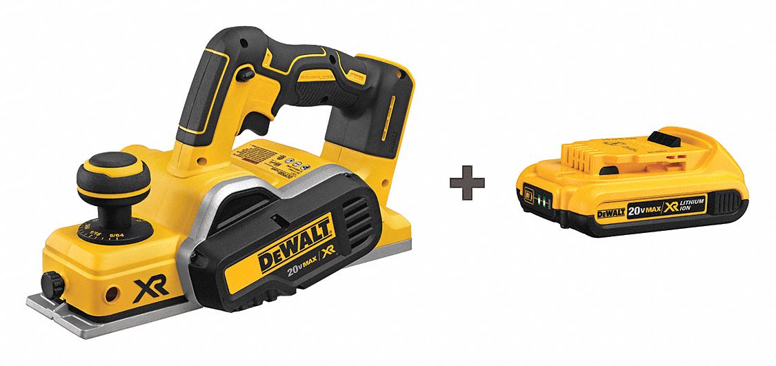 DEWALT Cordless Planer Kit, 20V, 31/4" Cutting W 58JL81DCP580B