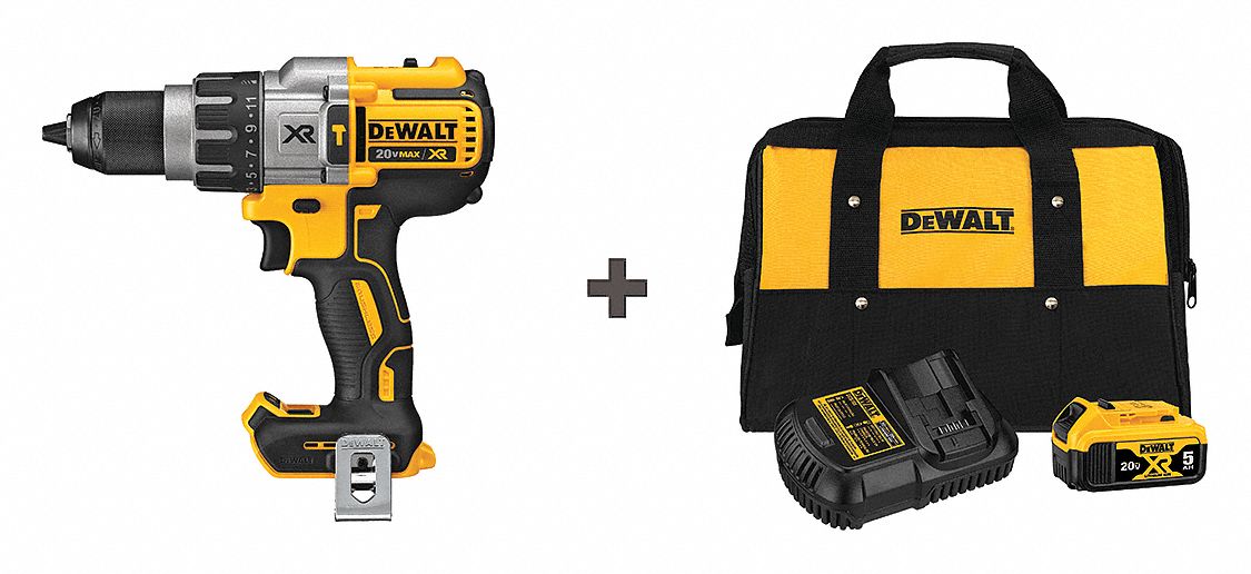 DEWALT 20V Premium Cordless Hammer Drill Kit 58JM03 DCD996B