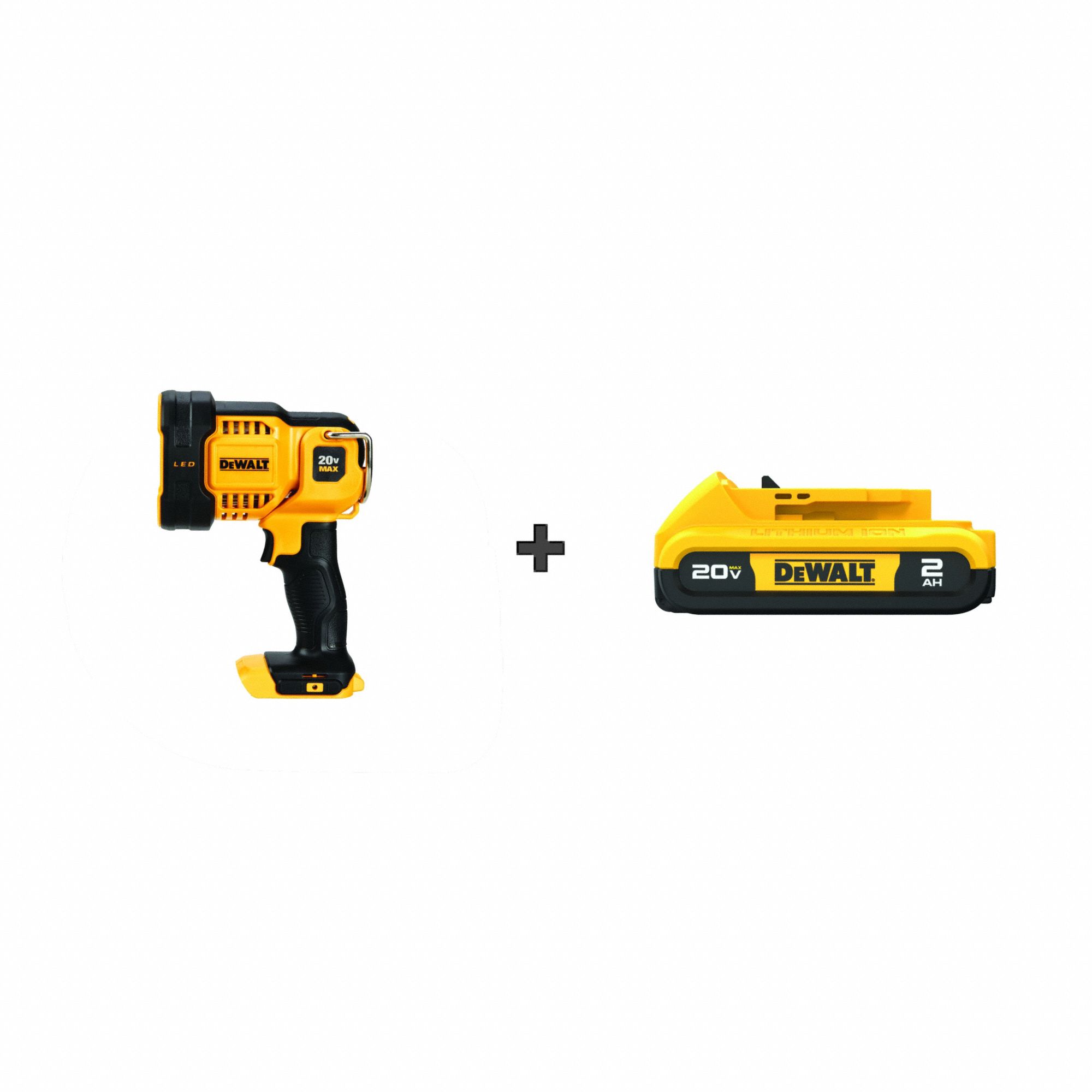 DEWALT 20V MAX Battery Included Cordless Flashlight 58JM07