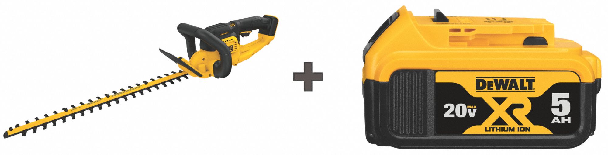 DEWALT Hedge Trimmer Kit Double Sided 22 in Bar Lg 20V Electric 3 4 in Max. Cutting Dia