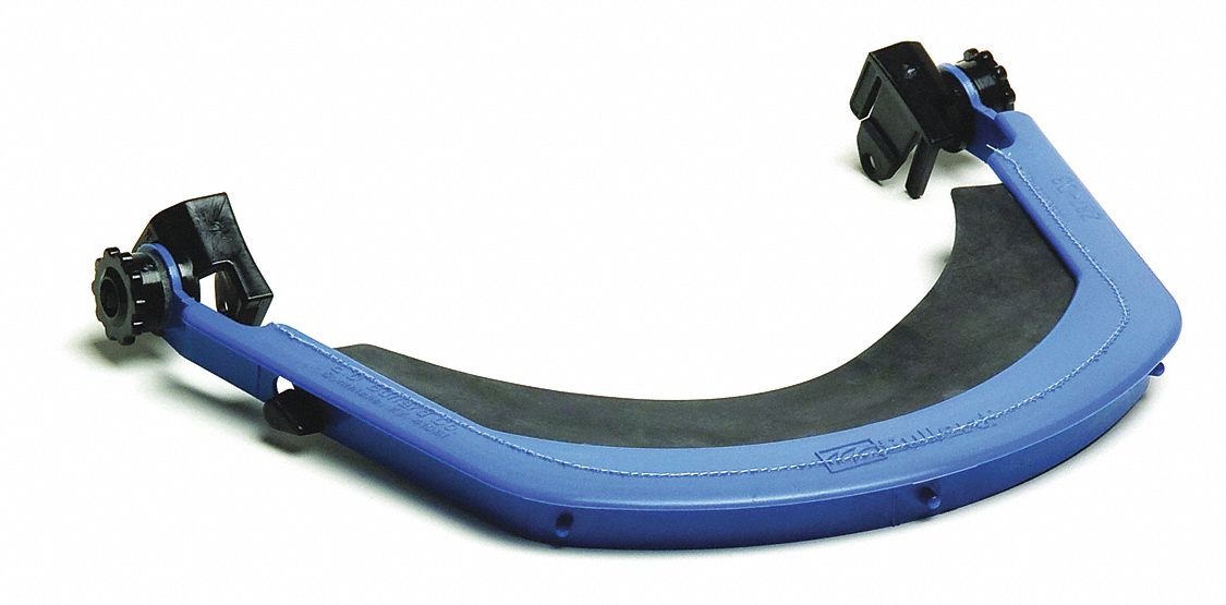 Face Shield Bracket: Slotted Attachment Type, Nylon, Black