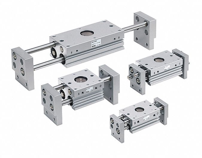 Parallel Gripper: 40 mm Stroke Lg, 14.5 psi to 87 psi, 87 psi Max Op Pressure, 158 mm Overall Lg