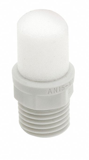 SMC, 1/4 in, 14 mm Hex Size, Exhaust Silencer Mist