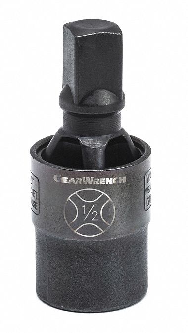 GEARWRENCH Socket Adapter: 1/2 in Input Drive Size, Black Oxide, 1/2 in Output Drive Size, Square (MPN 84715). Key specifications — attr1204900: Square; attr1204904: Locking Not Included; attr1204910: GEARWRENCH; attr1204913: Black Oxide.