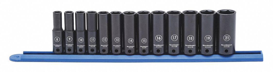 Impact Socket 3/8 D 6pt. Metric 13pcs.
