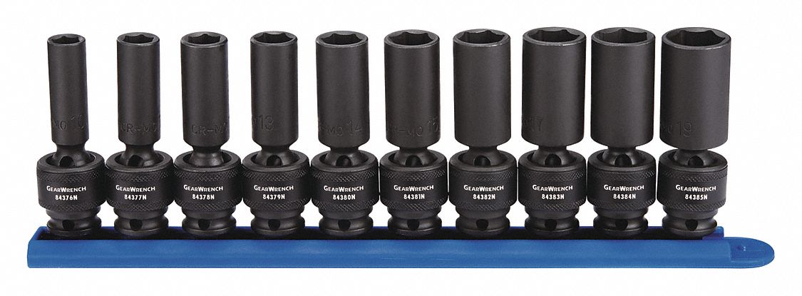 Metric Deep Impact Socket 3/8 D 10pcs.