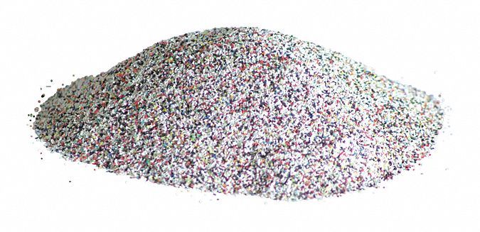Plastic Grit, Melamine, 25 lb.