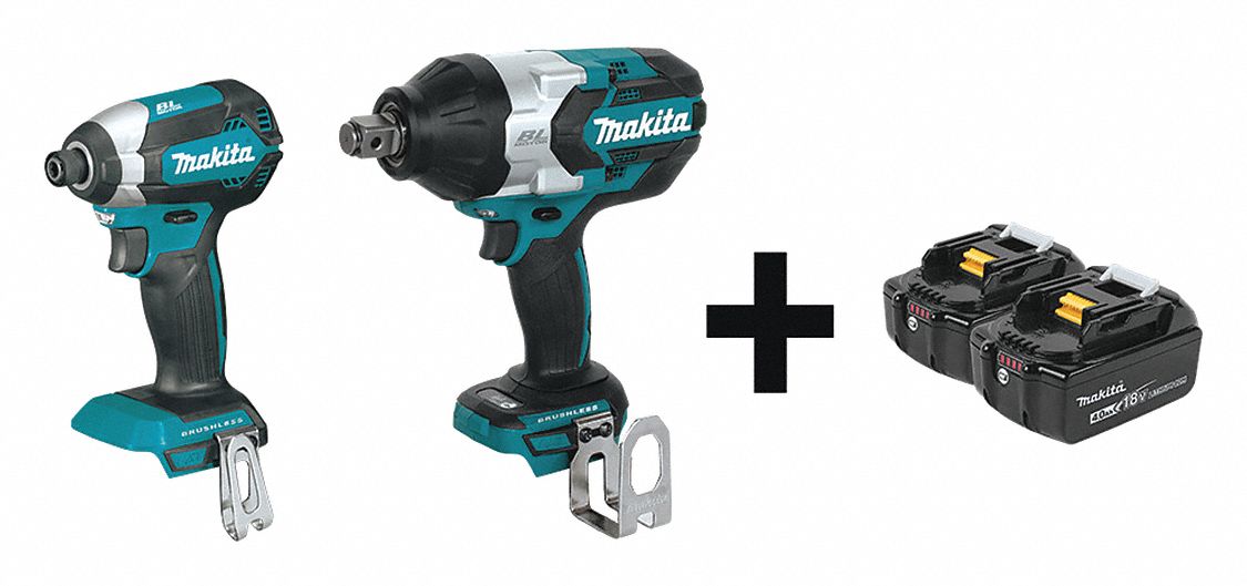 Cordless Combination Kit, 2 Tools, 18V DC