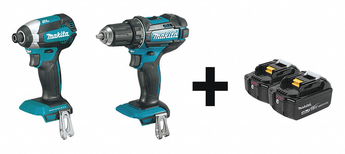 Cordless Combination Kit, 2 Tools, 18V DC