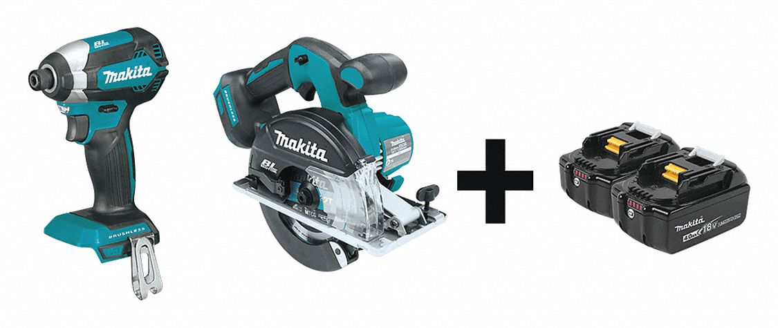 Cordless Combination Kit, 2 Tools, 18V DC