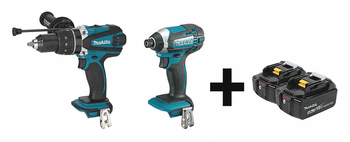 Cordless Combination Kit, 2 Tools, 18V DC