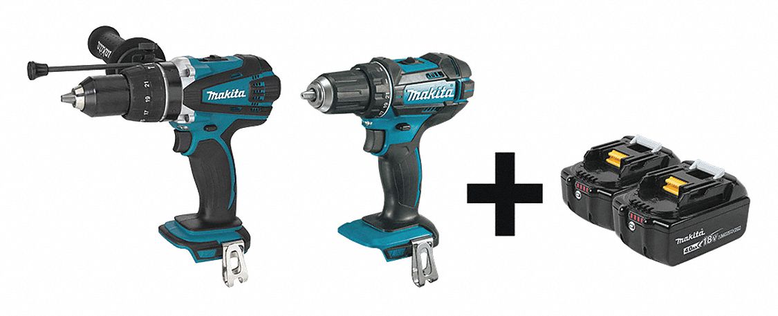 Cordless Combination Kit, 2 Tools, 18V DC
