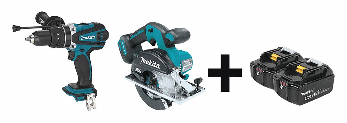 Cordless Combination Kit, 2 Tools, 18V DC