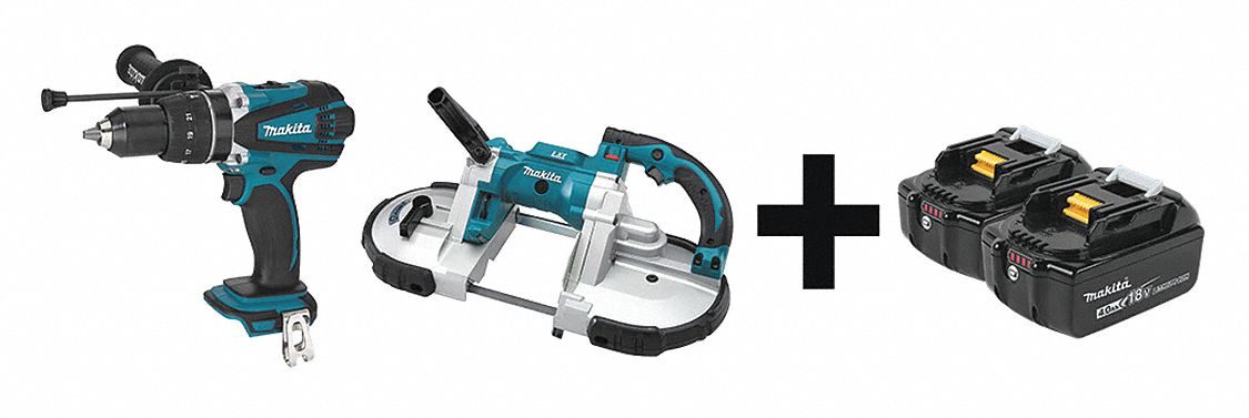 Cordless Combination Kit, 2 Tools, 18V DC