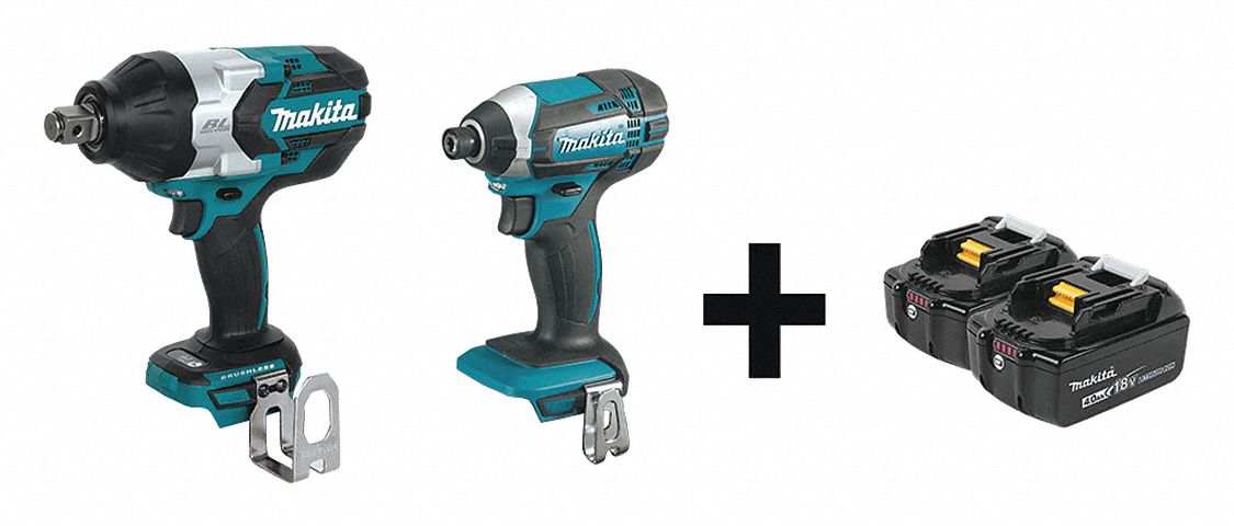 Cordless Combination Kit, 2 Tools, 18V DC