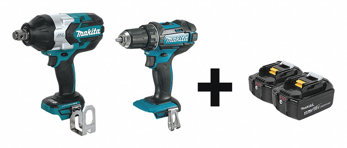 Cordless Combination Kit, 2 Tools, 18V DC