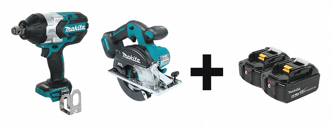 Cordless Combination Kit, 2 Tools, 18V DC