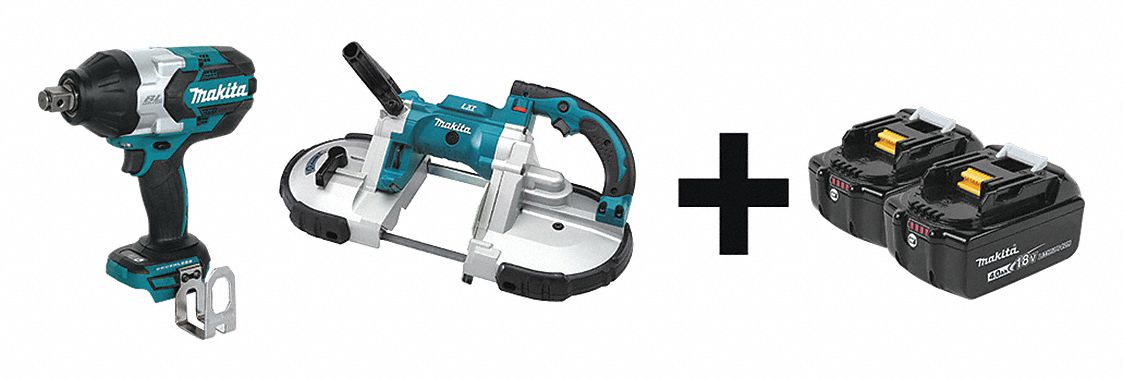 Cordless Combination Kit, 2 Tools, 18V DC