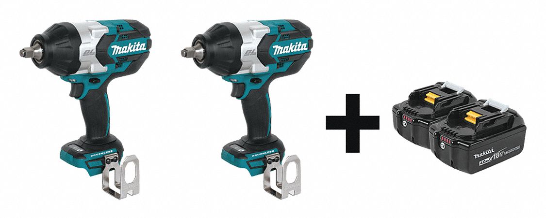 Impact Wrench Kit, Cordless, 18VDC