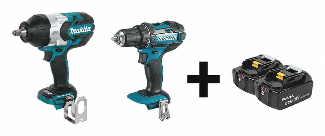 Cordless Combination Kit, 2 Tools, 18V DC