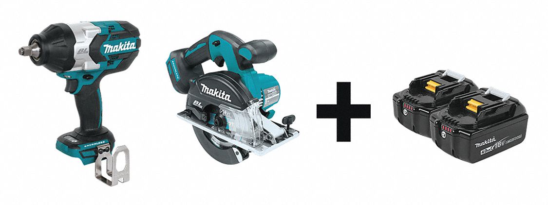Cordless Combination Kit, 2 Tools, 18V DC