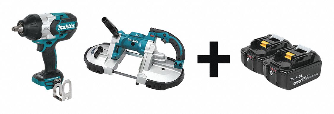 Cordless Combination Kit, 2 Tools, 18V DC