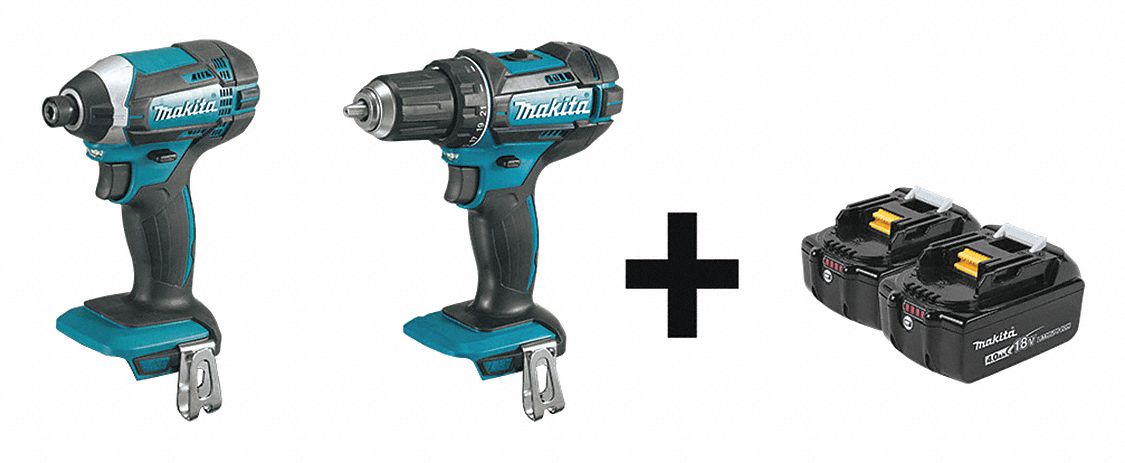 Cordless Combination Kit, 2 Tools, 18V DC