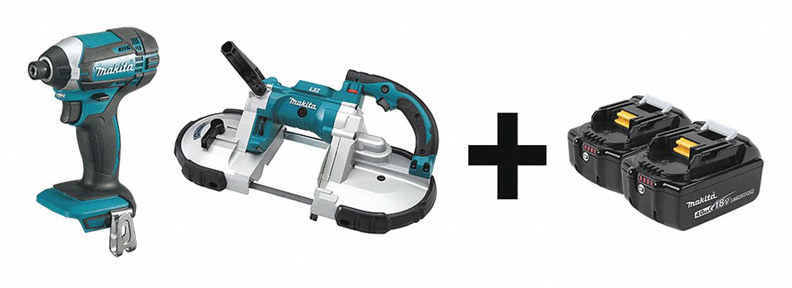 Cordless Combination Kit, 2 Tools, 18V DC