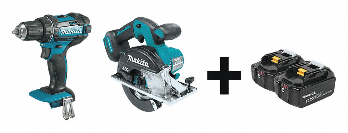 Cordless Combination Kit, 2 Tools, 18V DC