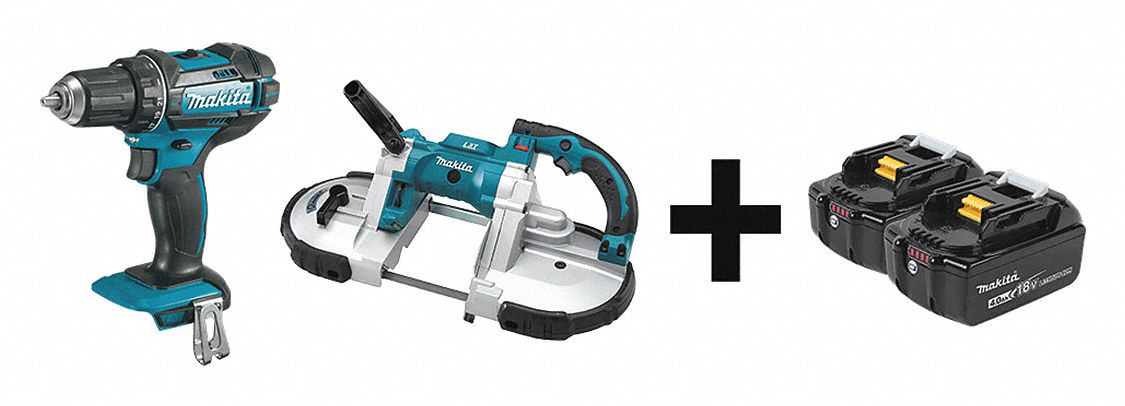 Cordless Combination Kit, 2 Tools, 18V DC