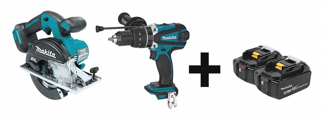 Cordless Combination Kit, 2 Tools, 18V DC