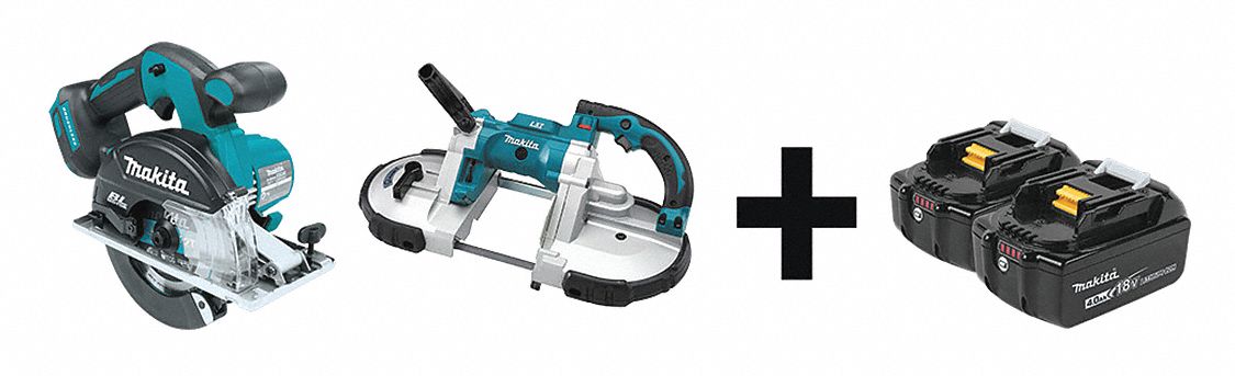 Cordless Combination Kit, 2 Tools, 18V DC