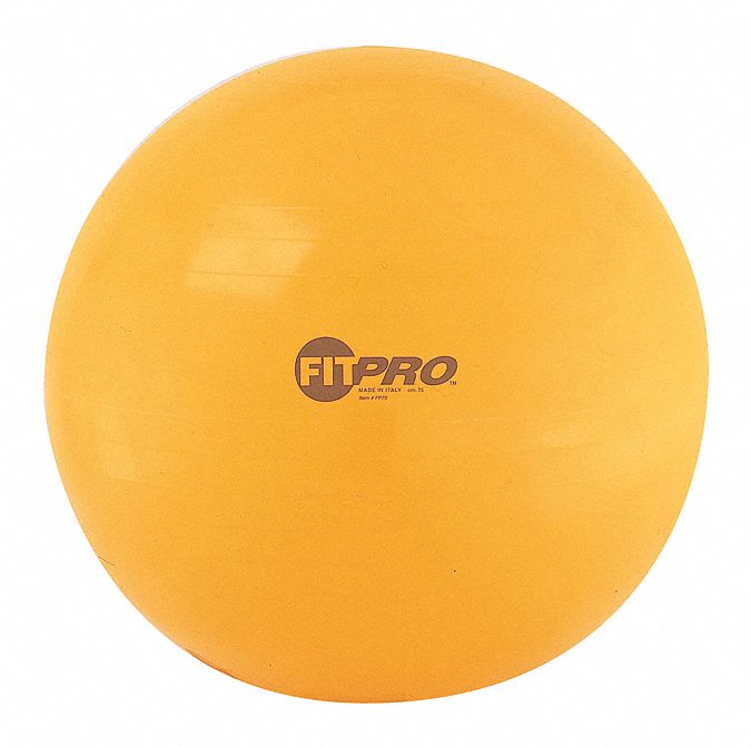 Champion Sports, 29.53 In Overall Dia, Yellow, Exercise Ball - 58mp45 