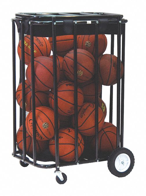 Ball Locker: 28 in Overall Lg, 22 in Overall Wd, 43 in Overall Ht, Steel, Black