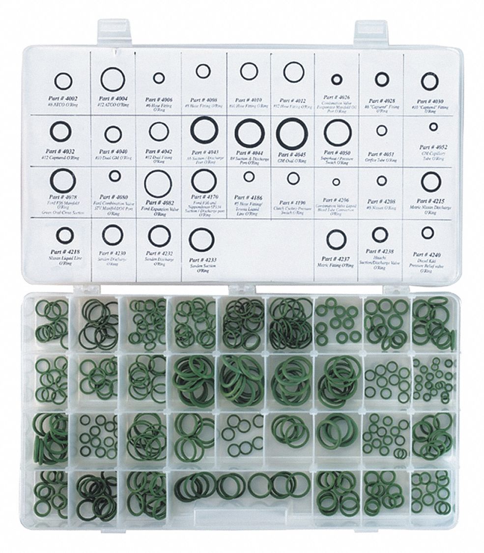 ORing Kit,Domestic,34 Sizes,350Pc Grainger