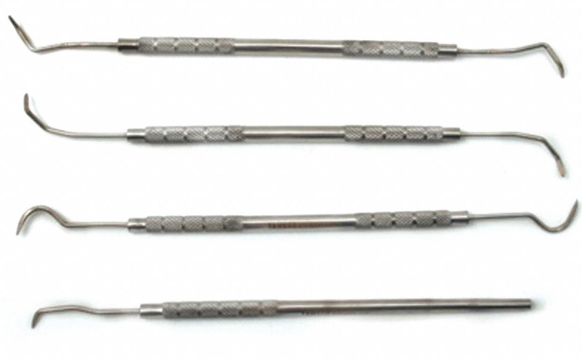 Dental Pick Set,4 pcs. Grainger